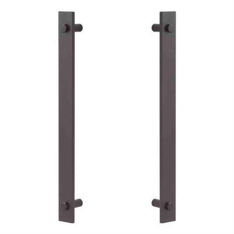 Sure-Loc Hardware Sure-Loc Modern BARN-MD2 FBL Modern Barn Door Double Handle Flat Black