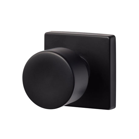 Sure-Loc Hardware Sure-Loc Modern BG100-HSQ FBL Modern Series Bergen Square Interior Trim Knob Flat Black