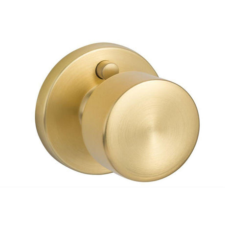 Sure-Loc Hardware Sure-Loc Modern BG102 SB Modern Series Bergen Privacy Door Knob Satin Brass