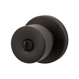 Sure-Loc Hardware Sure-Loc Modern BG107 FBL Modern Series Bergen Round Keyed Entry Knobset Flat Black