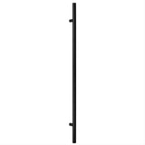 Sure-Loc Hardware Sure-Loc PL-1RD48 FBL 48" Single-Sided Round Long Door Pull Flat Black