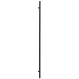 Sure-Loc Hardware Sure-Loc PL-1RD72 FBL 72" Single-Sided Round Long Door Pull Flat Black