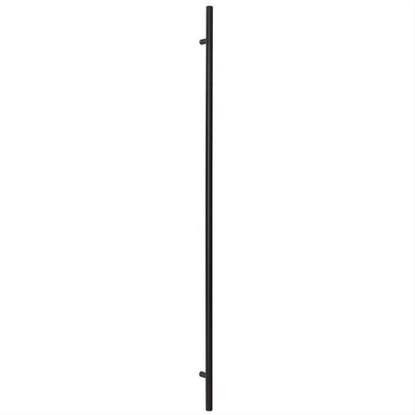 Sure-Loc Hardware Sure-Loc PL-1RD72 FBL 72" Single-Sided Round Long Door Pull Flat Black