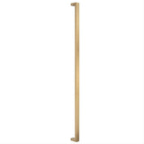 Sure-Loc Hardware Sure-Loc PL-1SQ48 SB 48" Single-Sided Square Long Door Pull Satin Brass