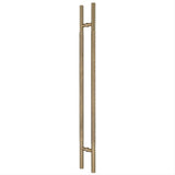Sure-Loc Hardware Sure-Loc PL-2KN48 SB Knurled 48" Long Double-Sided Door Pull Satin Brass