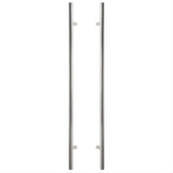 Sure-Loc Hardware Sure-Loc PL-2RD48 26 48" Double-Sided Round Long Door Pull Polished Chrome