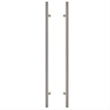 Sure-Loc Hardware Sure-Loc PL-2RD48 32D 48" Double-Sided Round Long Door Pull Satin Stainless