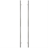 Sure-Loc Hardware Sure-Loc PL-2RD72 26 72" Double-Sided Round Long Door Pull Polished Chrome