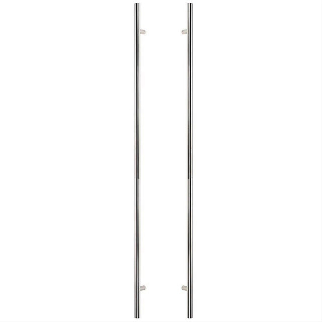 Sure-Loc Hardware Sure-Loc PL-2RD72 26 72" Double-Sided Round Long Door Pull Polished Chrome
