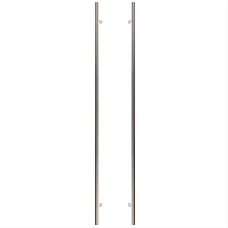 Sure-Loc Hardware Sure-Loc PL-2RD72 32D 72" Double-Sided Round Long Door Pull Satin Stainless