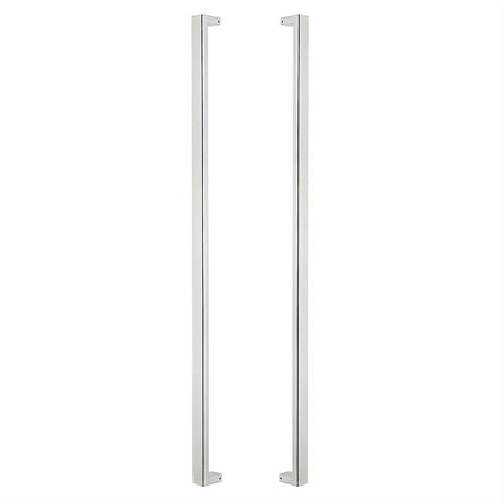 Sure-Loc Hardware Sure-Loc PL-2SQ48 26 48" Double-Sided Square Long Door Pull Polished Chrome