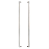 Sure-Loc Hardware Sure-Loc PL-2SQ48 32D 48" Double-Sided Square Long Door Pull Satin Stainless