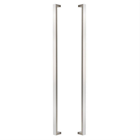 Sure-Loc Hardware Sure-Loc PL-2SQ48 32D 48" Double-Sided Square Long Door Pull Satin Stainless
