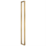 Sure-Loc Hardware Sure-Loc PL-2SQ72 SB 72" Double-Sided Square Long Door Pull Satin Brass