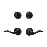 Sure-Loc Hardware Sure-Loc SB107/DB201 FBL Snowbird Keyed Entry Lever with and Deadbolt Flat Black