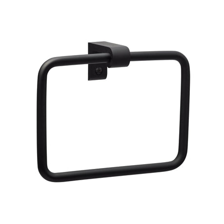 Sure-Loc Hardware Sure-Loc SD-TR1 FBL Bathroom Series Sedona Towel Ring Flat Black