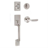 Sure-Loc Hardware Sure-Loc SH507-R-TR 15 Stockholm Handleset with Torino Handleset Trim Satin Nickel