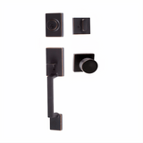 Sure-Loc Hardware Sure-Loc SH507-S-BG-SQ 11P Stockholm Handleset with Bergen Square Handleset Trim Vintage Bronze