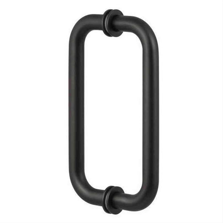 Sure-Loc Hardware Sure-Loc SHR-1 FBL 2-Sided C-Shaped Shower Door Handle Flat Black