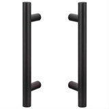 Sure-Loc Hardware Sure-Loc SHR-RD1 FBL 12 Inch 2-Sided Round Shower Door Handle Flat Black
