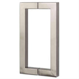 Sure-Loc Hardware Sure-Loc SHR-SQ1 32D 8 Inch 2-Sided Square Shower Door Handle Satin Stainless