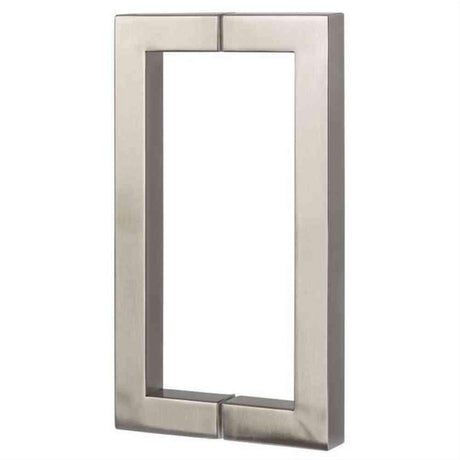 Sure-Loc Hardware Sure-Loc SHR-SQ1 32D 8 Inch 2-Sided Square Shower Door Handle Satin Stainless