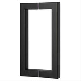 Sure-Loc Hardware Sure-Loc SHR-SQ1 FBL 8 Inch 2-Sided Square Shower Door Handle Flat Black