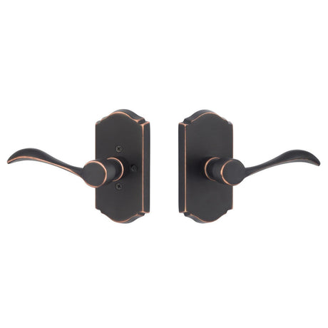 Sure-Loc Hardware Sure-Loc SS100-2 11P LH Sandstone Double Dummy Door Lever Left Hand Vintage Bronze