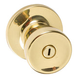 Sure-Loc Hardware Sure-Loc TL102 3 Tulip Privacy Door Knob Polished Brass
