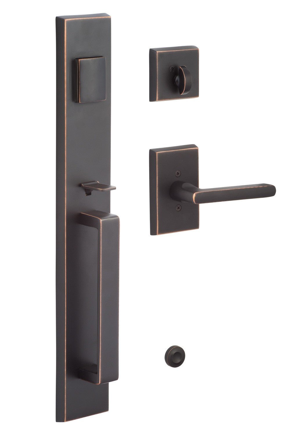 Sure-Loc Hardware Sure-Loc VL507-LN 11P Vail Full Plate Single Cylinder Keyed Handleset Vintage Bronze