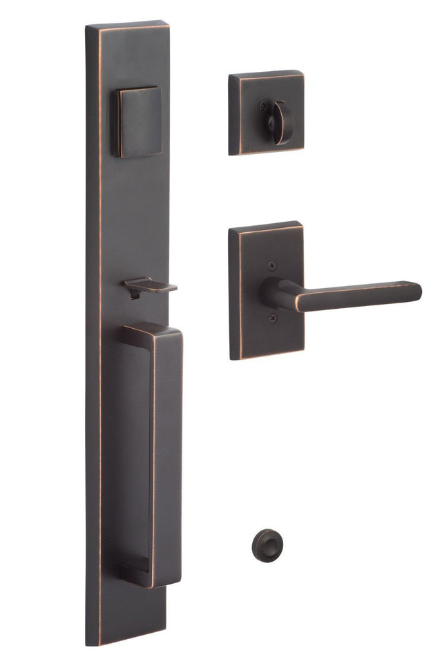 Sure-Loc Hardware Sure-Loc VL507-LN 11P Vail Full Plate Single Cylinder Keyed Handleset Vintage Bronze