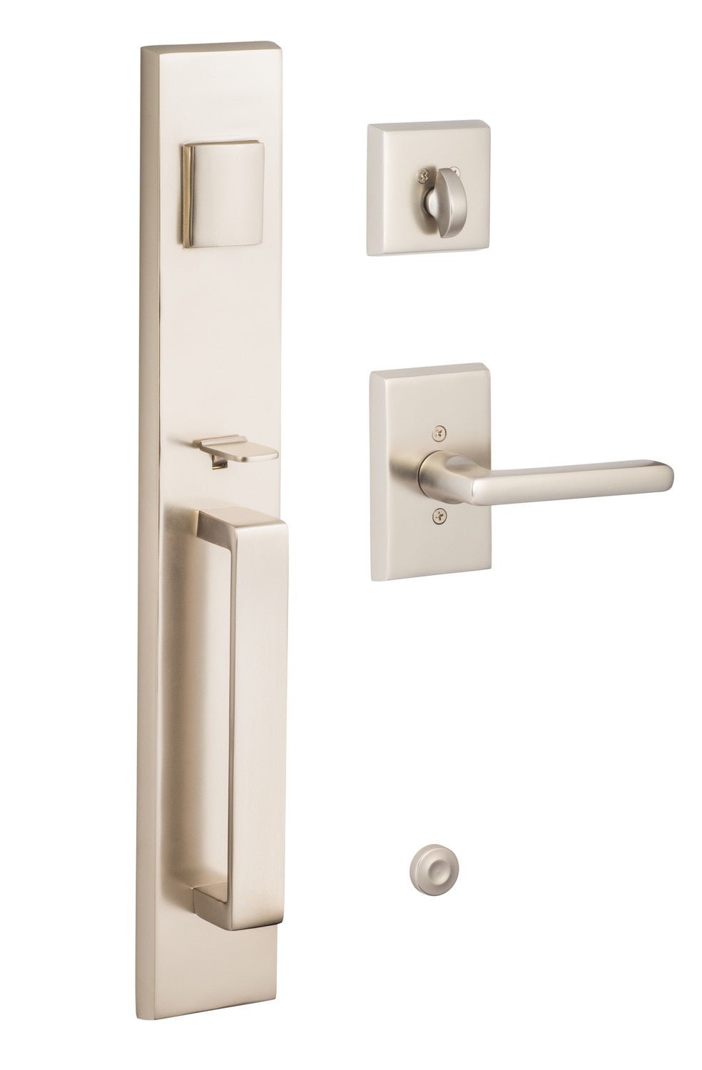 Sure-Loc Hardware Sure-Loc VL507-LN NI Vail Full Plate Single Cylinder Keyed Handleset Nickel