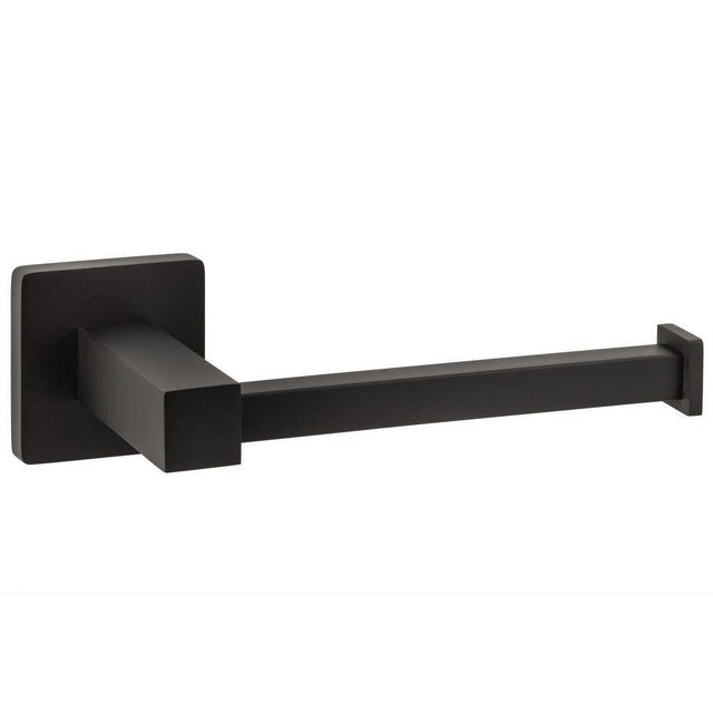 Sure-Loc Hardware Sure-Loc VR-PH1 FBL Vlora Bath Series Solid Brass Single Post Paper Holder Flat Black