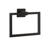 Sure-Loc Hardware Sure-Loc VR-TR1 FBL Vlora Bath Series Solid Brass Towel Ring Flat Black