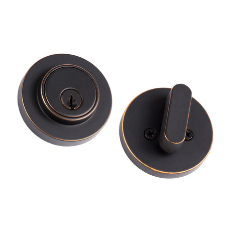 Sure-Loc Modern DB201-MD 11P vintage bronze single cylinder deadbolt