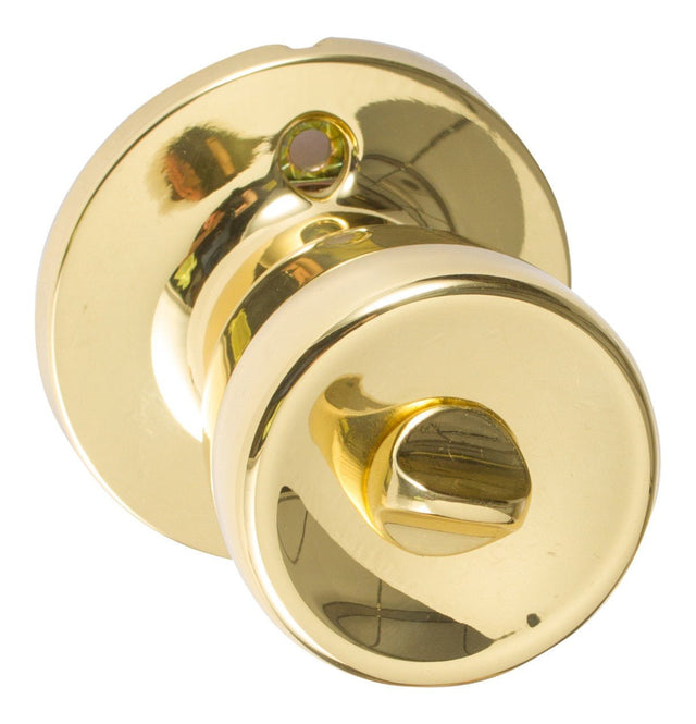 Sure-Loc TL107 3 polished brass keyed entry knob