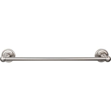 Top Knobs ED6BSNF TOP BATH (R) Edwardian Bath Single 20 1/2" Wall Mounted Towel Bar Brushed Satin Nickel
