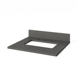 Jeffrey Alexander Katara 24" Dark Walnut Single Sink Bathroom Vanity with Grey Quartz Top - 8 in. Widespread Faucet Top product image 4