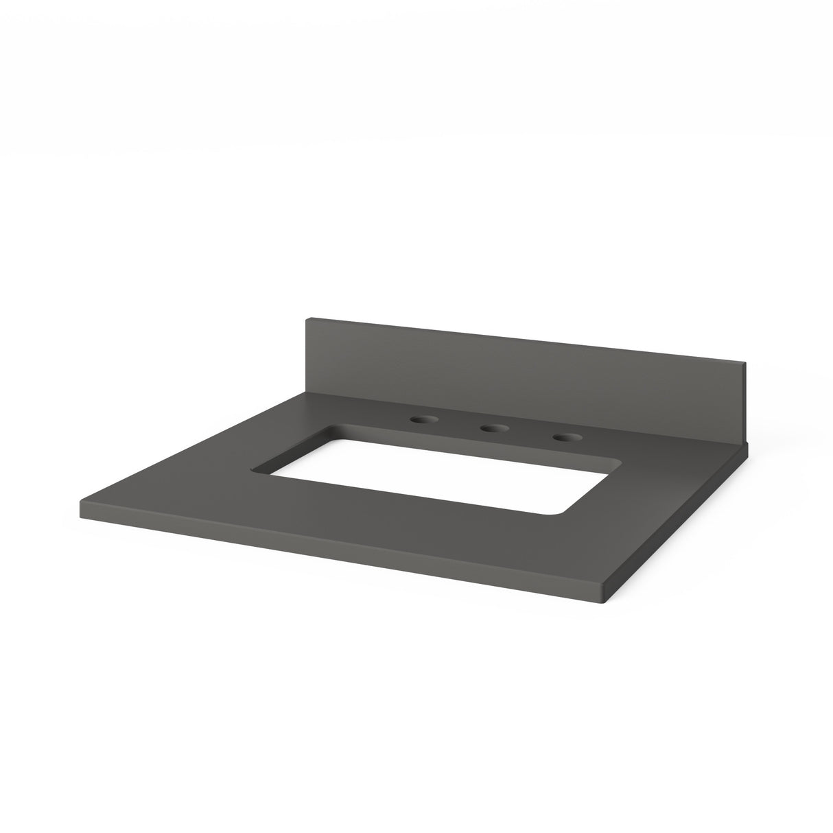 Jeffrey Alexander Dashwood White Single Sink Bathroom Vanity with Grey Quartz Top - Single-Hole Faucet Top - VKITDAS24WHGQR product image 4