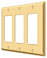 Deltana SWP4740CR003 lifetime polished brass switch plate