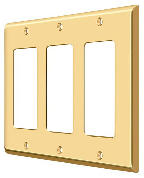 Deltana SWP4740CR003 lifetime polished brass switch plate