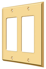 Deltana SWP4741CR003 lifetime polished brass switch plate