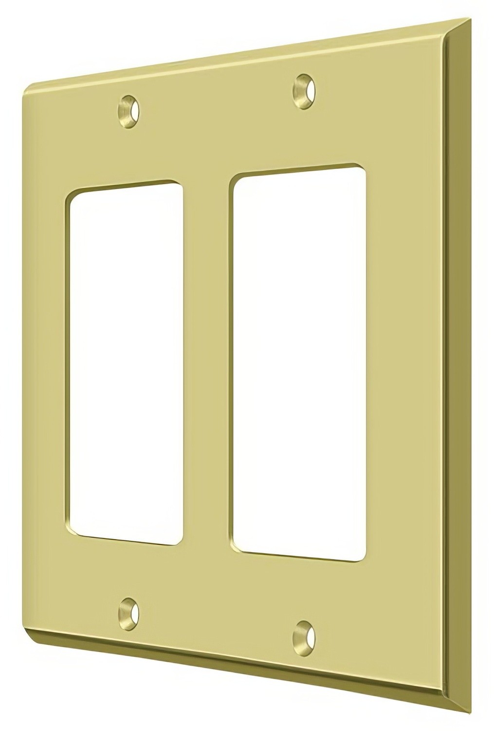 Deltana SWP4741U3 polished brass switch plate