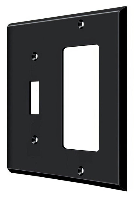 Deltana SWP4743U19 flat black switch plate