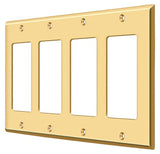 Deltana SWP4744CR003 lifetime polished brass switch plate