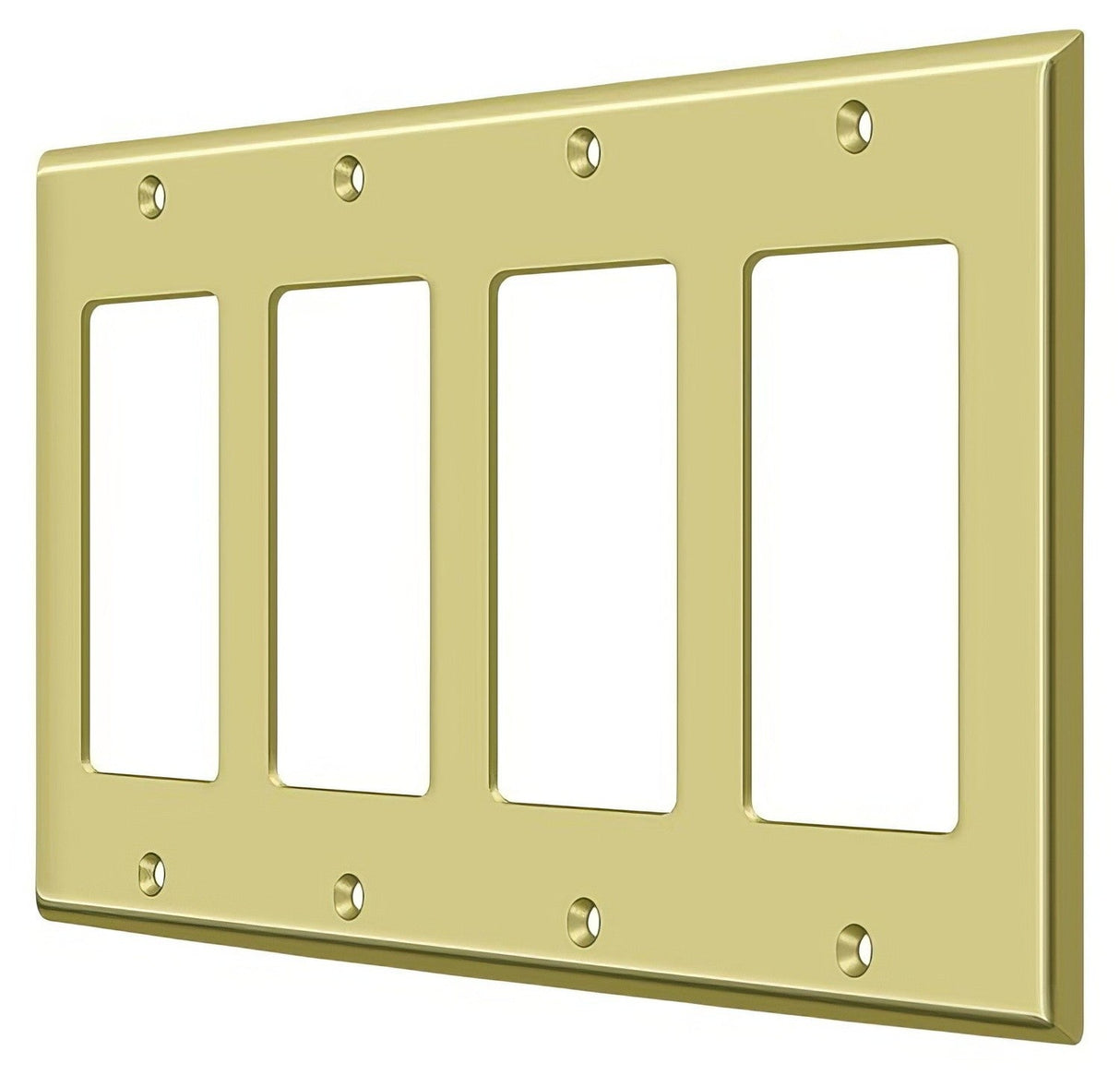 Deltana SWP4744U3 polished brass switch plate