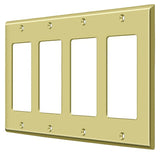 Deltana SWP4744U3 polished brass switch plate