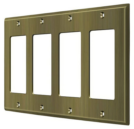 Deltana SWP4744U5 antique brass switch plate