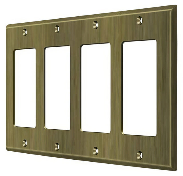 Deltana SWP4744U5 antique brass switch plate