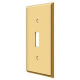 Deltana SWP4751CR003 lifetime polished brass switch plate